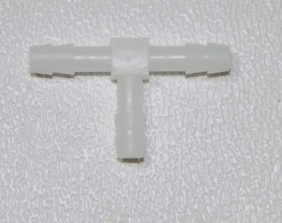 Plastic T Fitting 1/8'' x 1/8'' x 1/8''