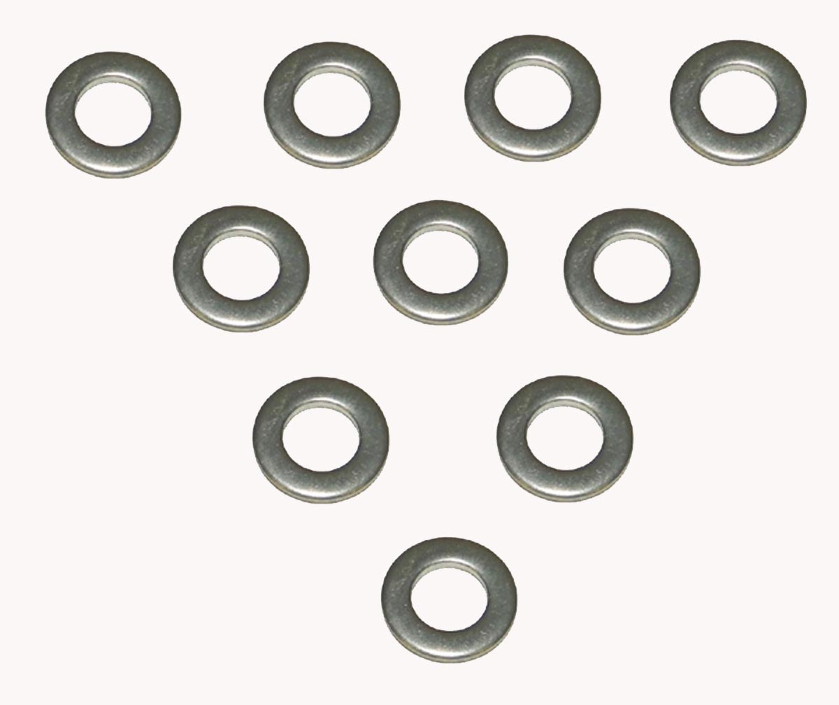 Washer, Flat 6mm Stainless - Pack Of 10