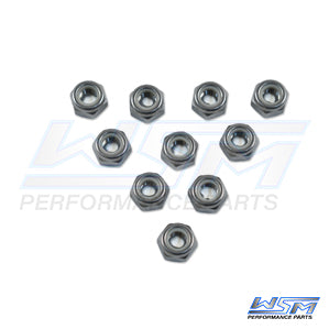 Nut, Nylon Lock 6mm Stainless - Pack Of 10