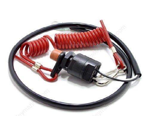 Switch, Emergency Cut Off: Mercury / Yamaha OEM#: 63V-82575-00-00 âOEM#: 63V-82575-00-00, 689-82575-02-00, 689-82575-03-00, 689-82575-04-00, 6E9-82575-00-00, 6E9-82575-02-00, 6H4-82575-00-00, 87-97757M, 94537M, 99050M, S18-65450