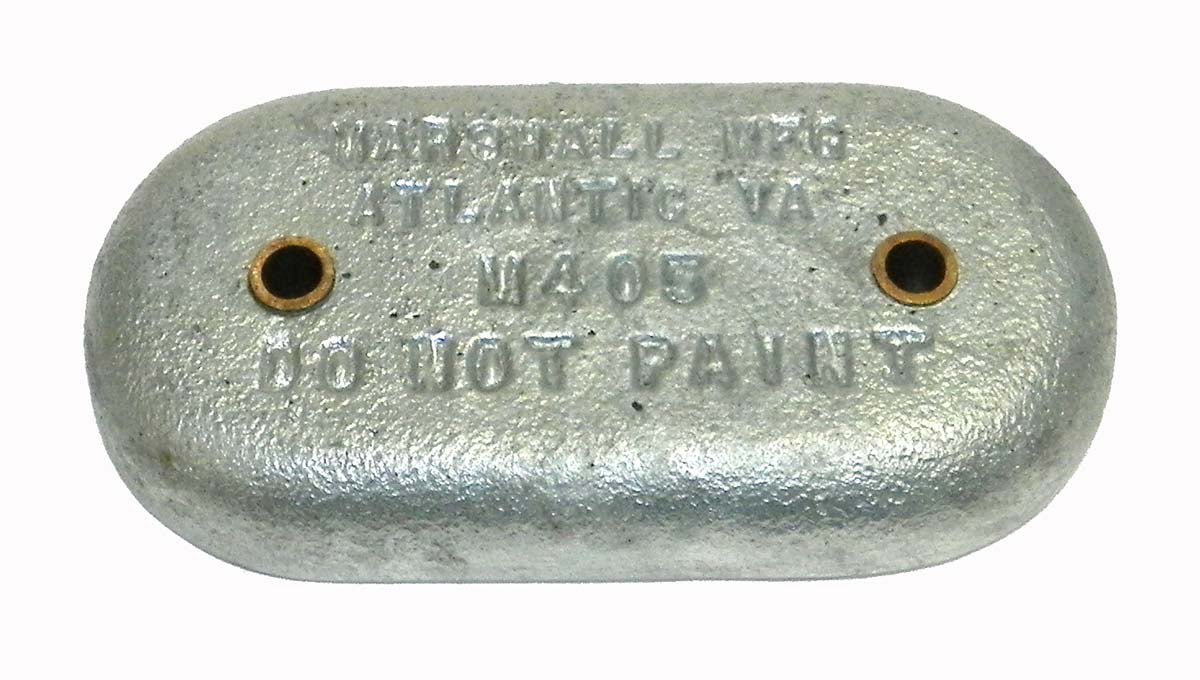 Oval Plate - 2 hole 8 1/2 X 4