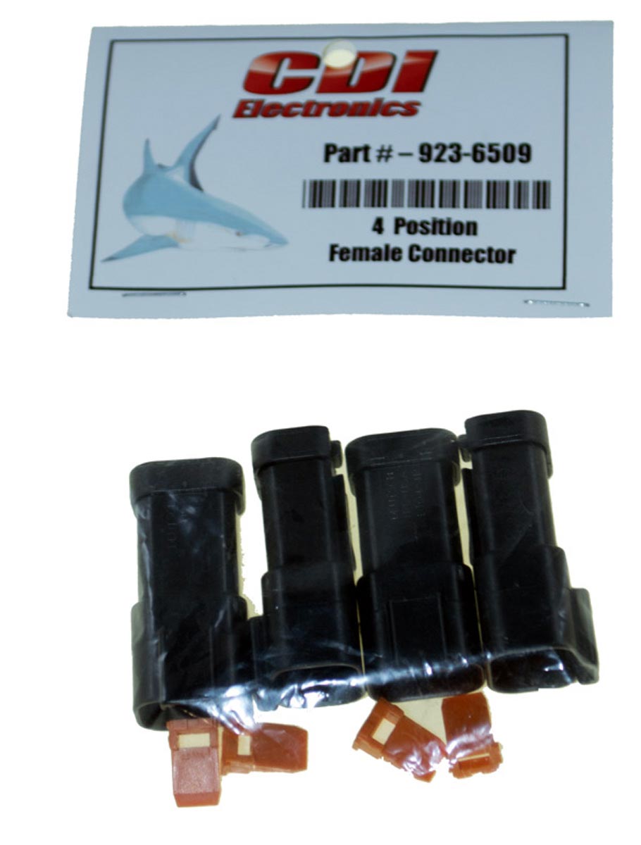 Deutsch Receptacle, 4-Pin W/Locking Wedge SKU: 923-6509