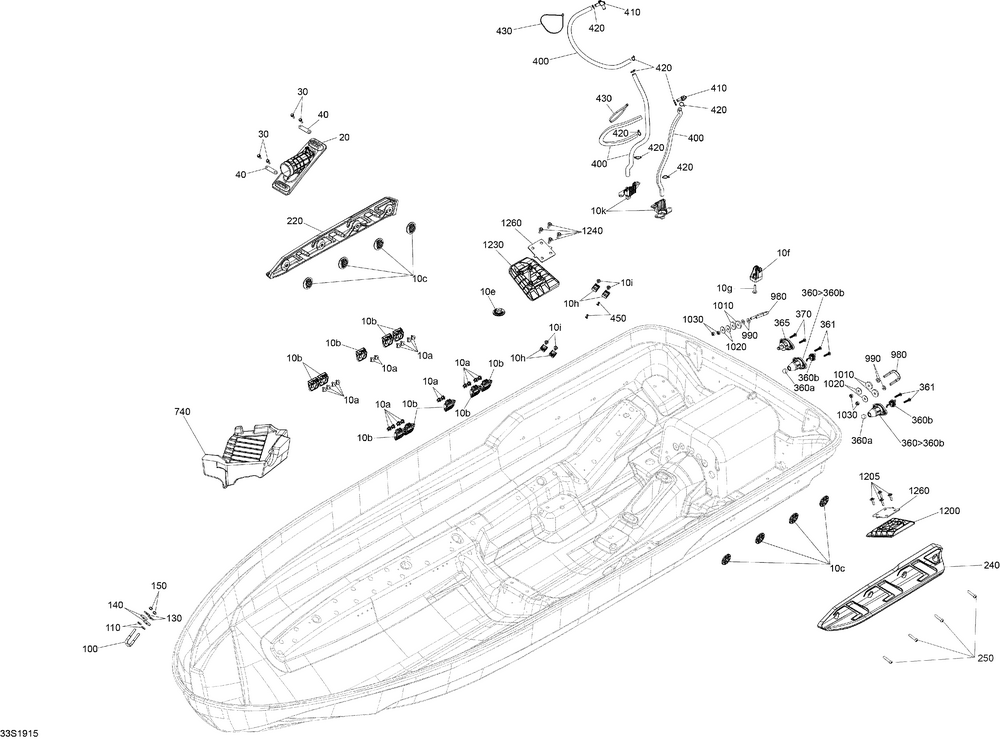 Through Hull Fitting - Sea-Doo OEM 293450362