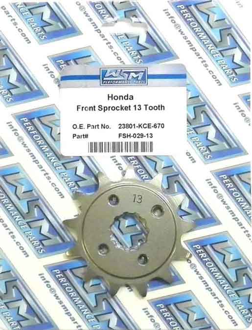 Sprocket, Front Honda 250 XR 96-04 OEM# 23801-KCE-670