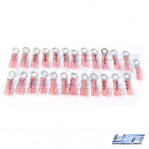 Terminals, Ring 22-18 AWG - #10 - 25 Pack