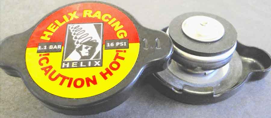 Radiator Cap 1.1 Bar 16 PSI  Black