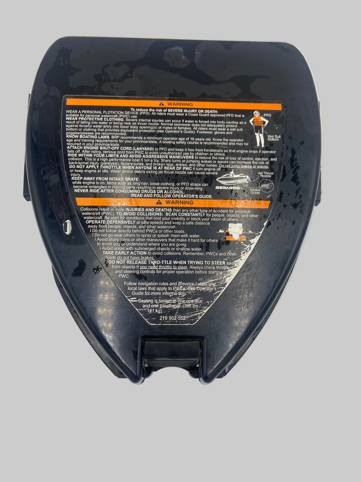 SH GLOVE BOX AND LID RXP 2007; SEADOO