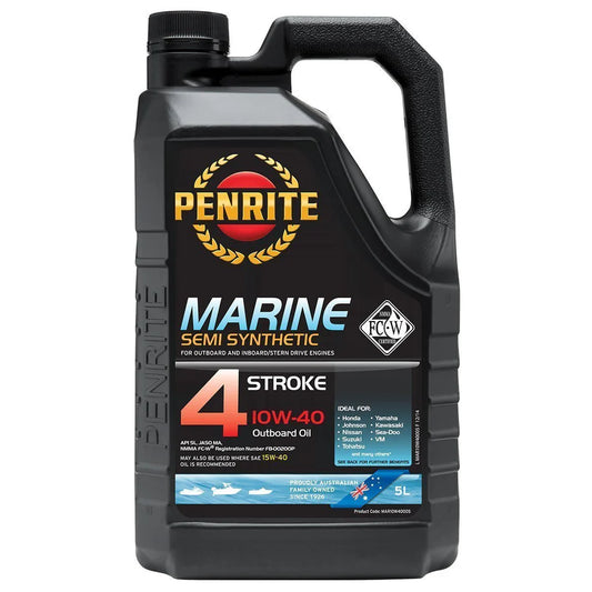 Marine Semi Synthetic Oil - 5 Litres - Penrite MAR10W4005 SKU MAR10W4005