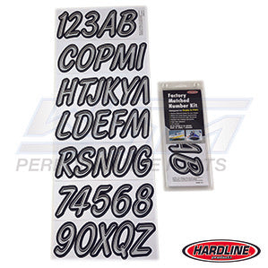 ID Sticker Kit Silver Glitter / Black