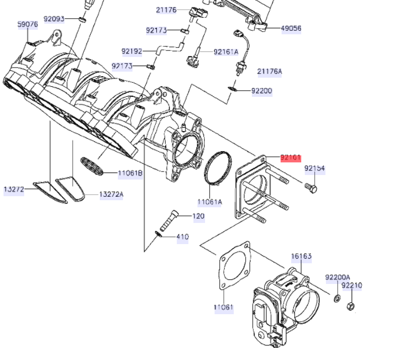 Damper - Kawasaki OEM 92161-1635