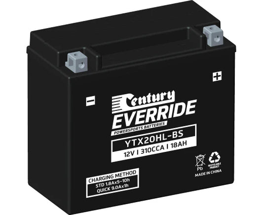 YTX20HL-BS Century MF Motorcycle Battery # 151124