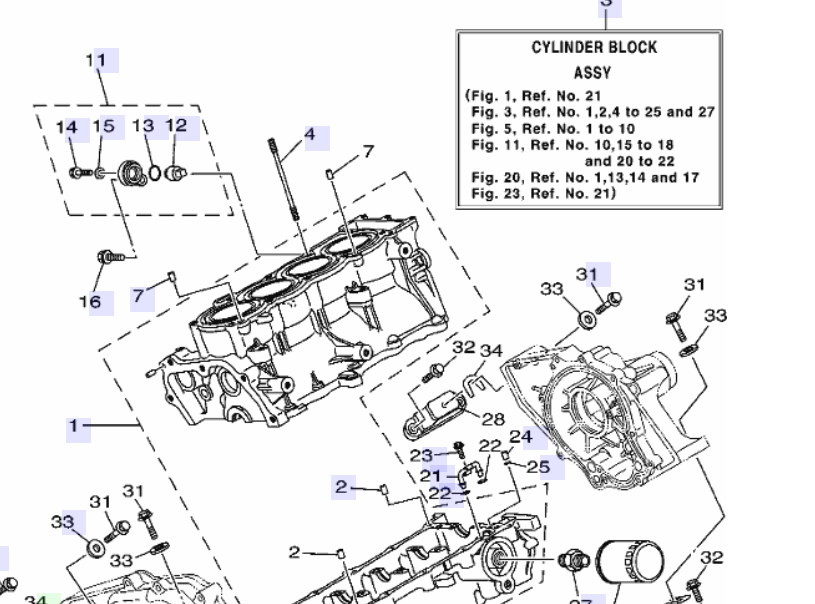 BOLT, STUD - Yamaha 1100 - 90116-10619