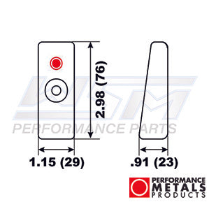 Wedge Anode Honda / Mercury / Mariner 30 - 400 Hp OEM# 41109-ZW1-003,