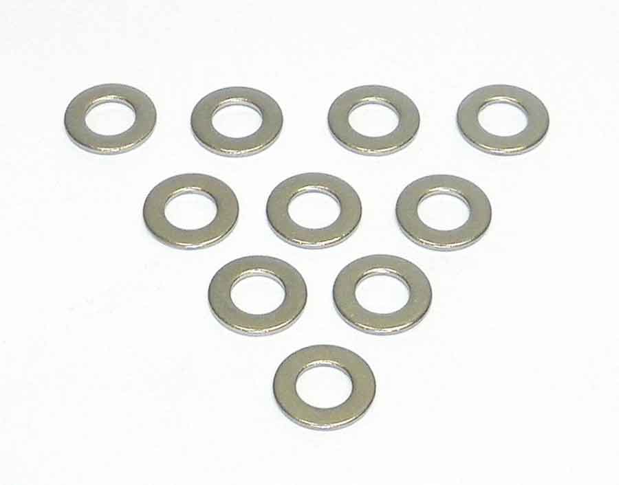 Washer, Flat 8mm Stainless - Pack Of 10