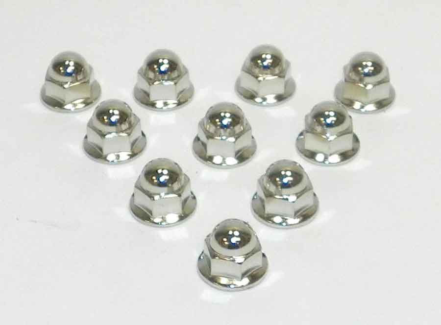 Nut, Acorn Kawasaki 300 / 650 - 1500 - Pack Of 10 OEM# 92015-1649,