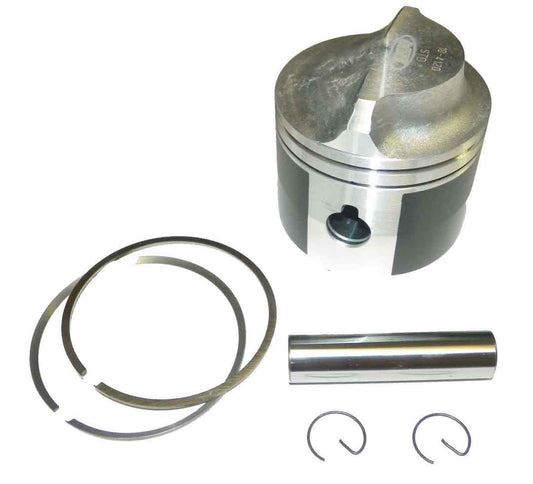 Piston Kit Johnson / Evinrude V4 - V6 Cross Flow 74-97 Standard OEM#: 0386300 âOEM#: 0386300, 0387593, 0388671, 0390981, 0393271, 392888, 393924, 5006658, 5006661, S18-4120
