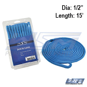 Dock Line 1/2'' x 15' Nylon Blue OEM#: âOEM#: