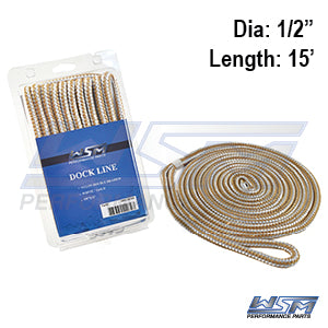Dock Line 1/2'' x 15' Nylon Gold OEM#: âOEM#: