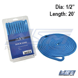 Dock Line 1/2'' x 20' Nylon Blue OEM#: âOEM#: