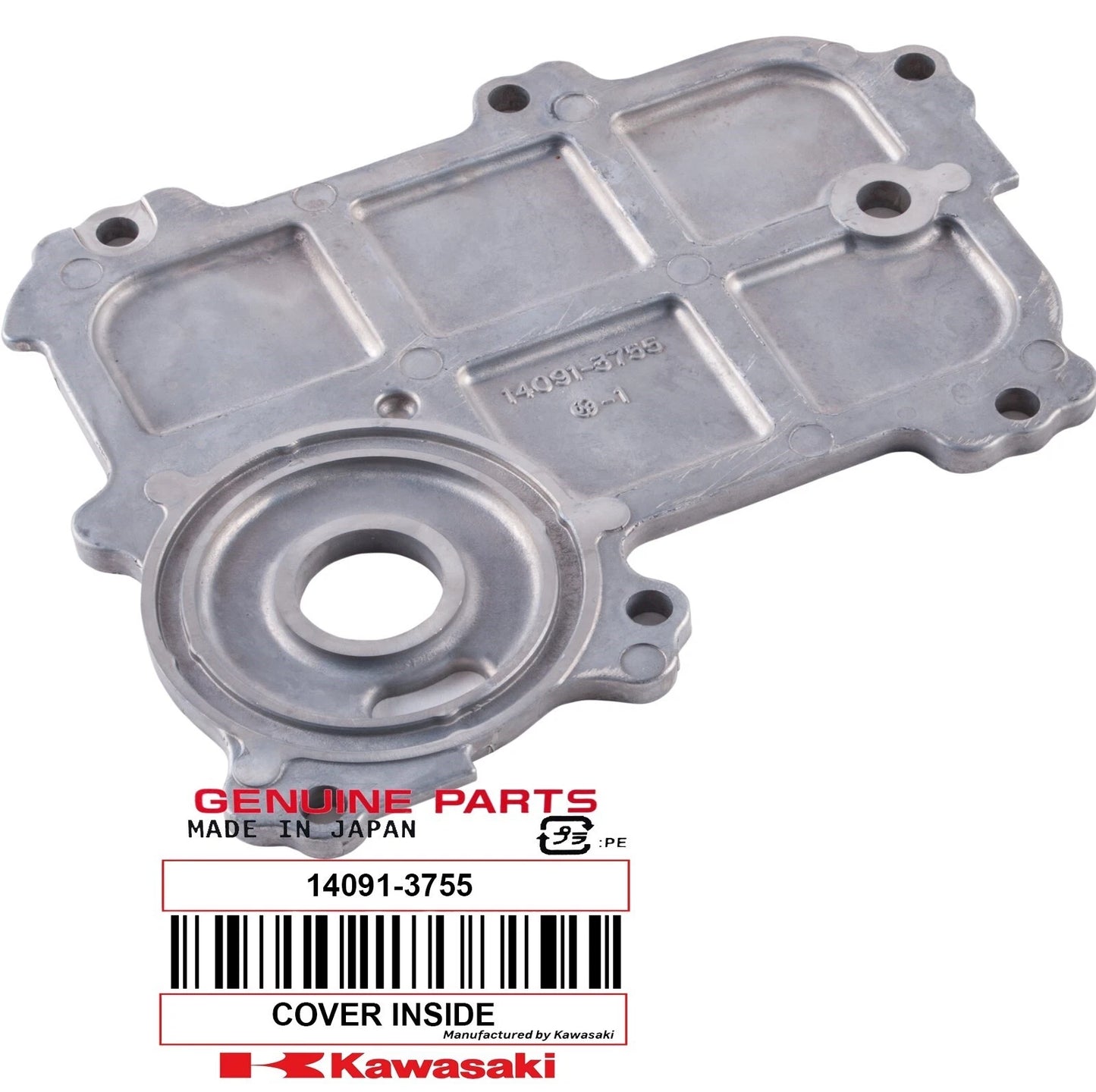 Oil Cooler Inside Cover Kawasaki OEM# 14091-3755