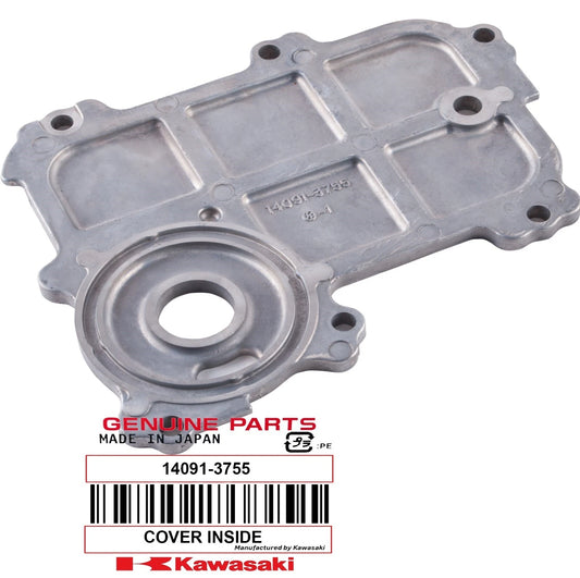 Oil Cooler Inside Cover Kawasaki OEM# 14091-3755