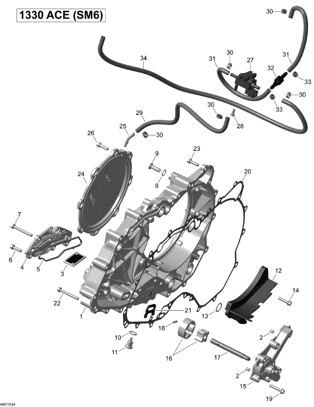 Gasket, Sea-Doo OEM# 420250630