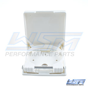 Cup Holder: White Nylon Adjustable OEM# 52012