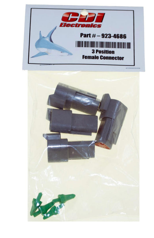 Deutsch Receptacle, 3-Pin W/Locking Wedge WSM: 923-4686