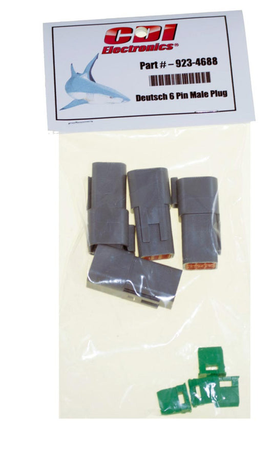 Deutsch Plug, 6-Pin W/Locking Wedge SKU: 923-4688