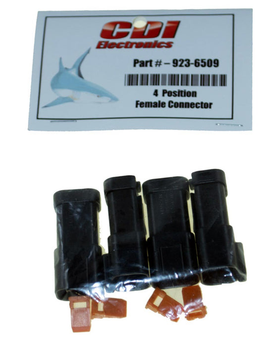Deutsch Receptacle, 4-Pin W/Locking Wedge SKU: 923-6509