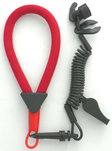 Lanyard, Wrist Non DESS - Red / Black
