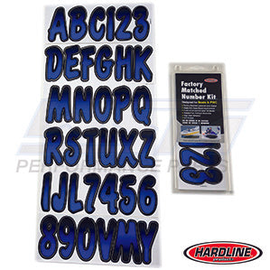 ID Sticker Kit Blue / Black