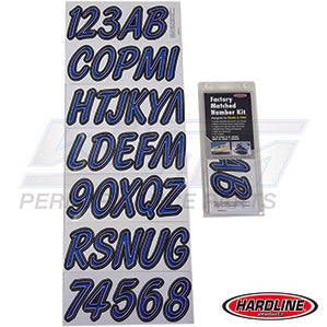 ID Sticker Kit Blue / Black