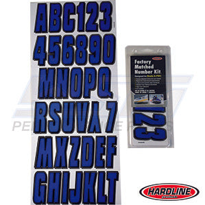 ID Sticker Kit Blue / Black