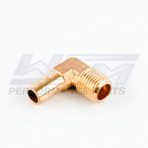 Hose Barb 90 Degree Elbow 3/8'' Hose x 1/4'' Male