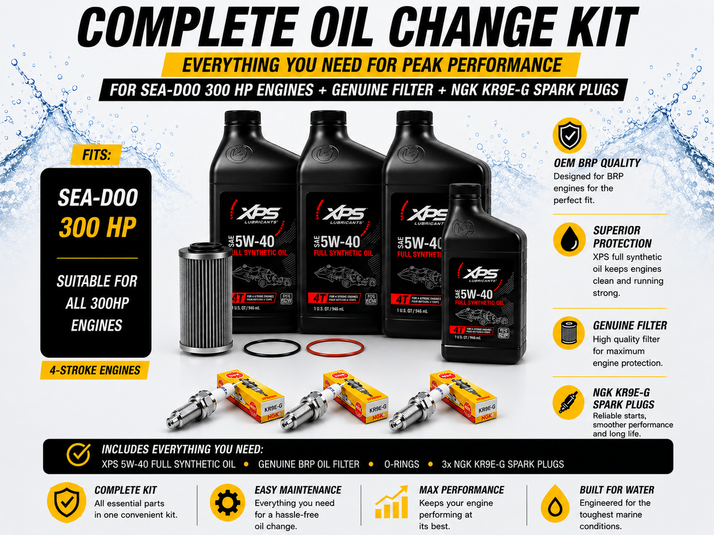Genuine Sea-Doo OEM Service Kit - 1630 ACE 300HP (2016–2023)
