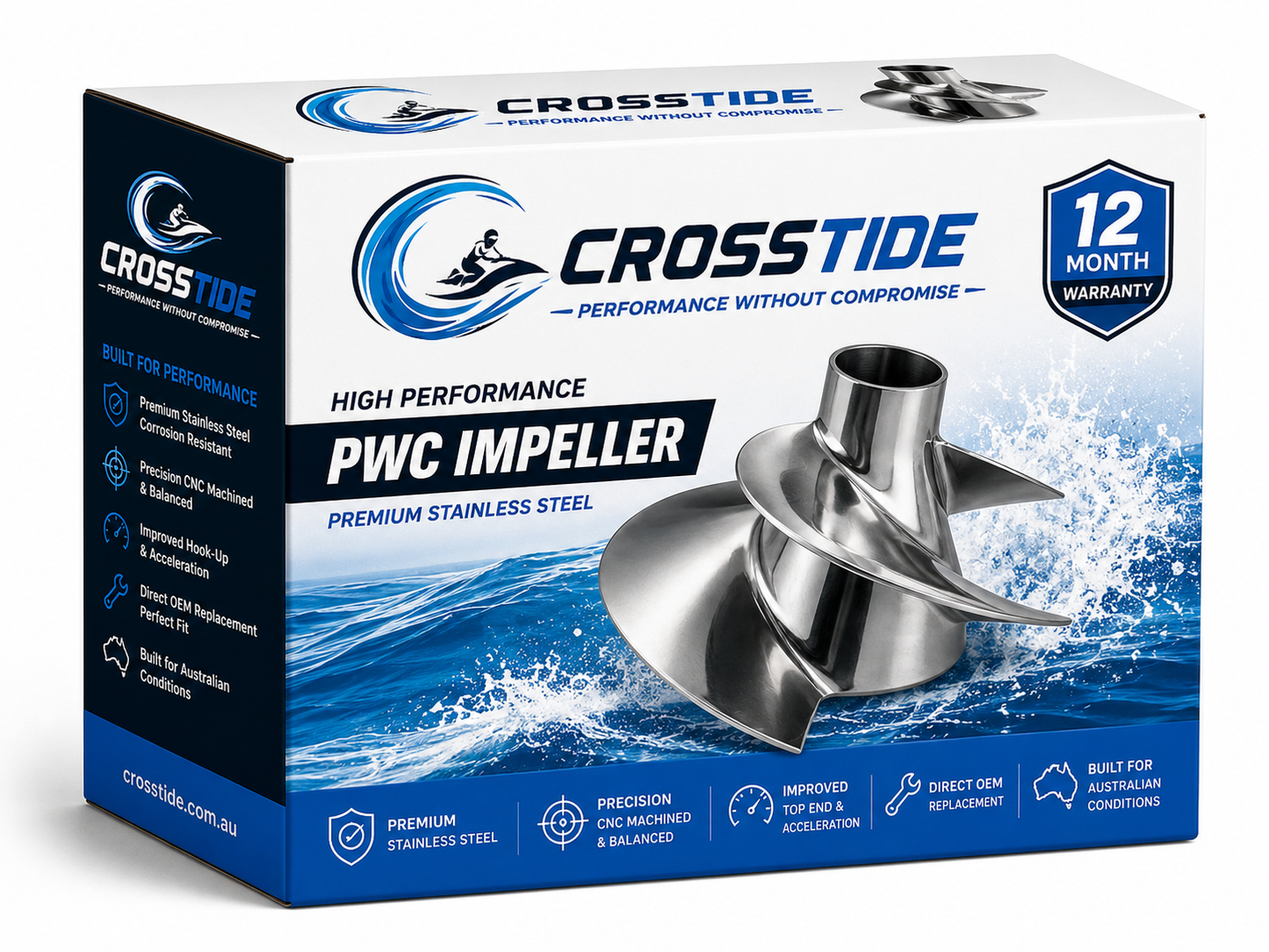 Yamaha 155mm Concord Impeller 13/19 | CrossTide | CT-YS-13/19