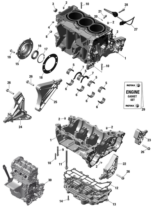 PTO Cover Assembly Sea-Doo 420911689 - 2020/21+ (with carbon ring)