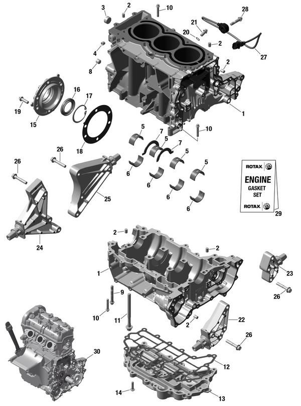 PTO Cover Assembly Sea-Doo 420911689 - 2020/21+ (with carbon ring)