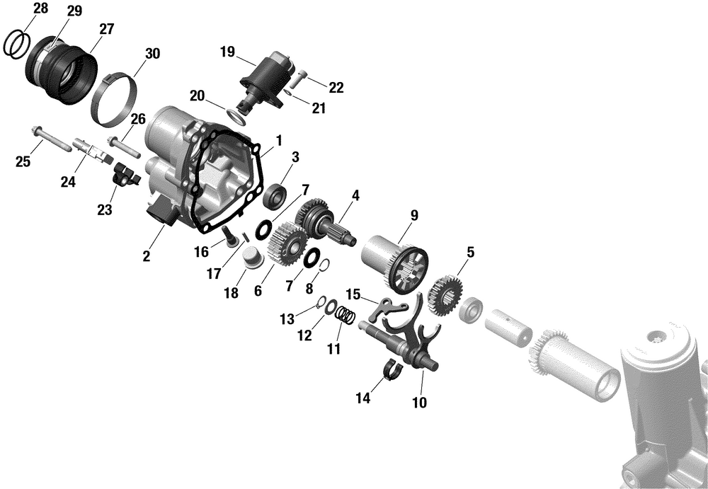 IDF Gear Box Assy - Sea - Doo 420685768