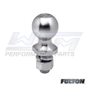 Hitch Ball, Stainless Steel 1-7/8'' Ball - 1'' x 2-1/8'' Shank