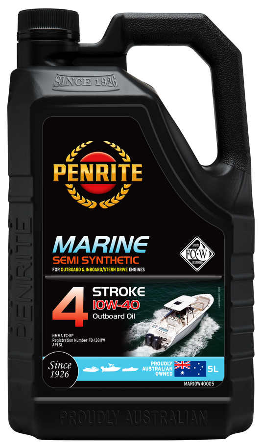Marine Semi Synthetic Oil - 5 Litres - Penrite MAR10W4005 - SKU MAR10W4005