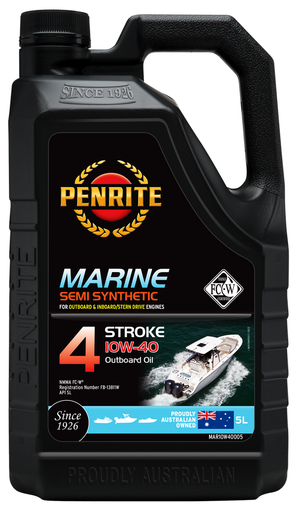 Marine Semi Synthetic Oil - 5 Litres - Penrite MAR10W4005 - SKU MAR10W4005