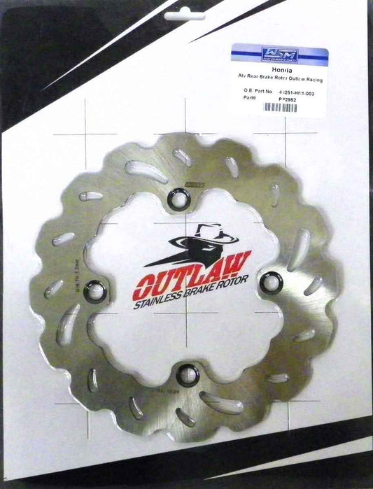 Brake Rotor, Rear Honda 400 TRX-EX 99-14 OEM# 43251-HN1-003