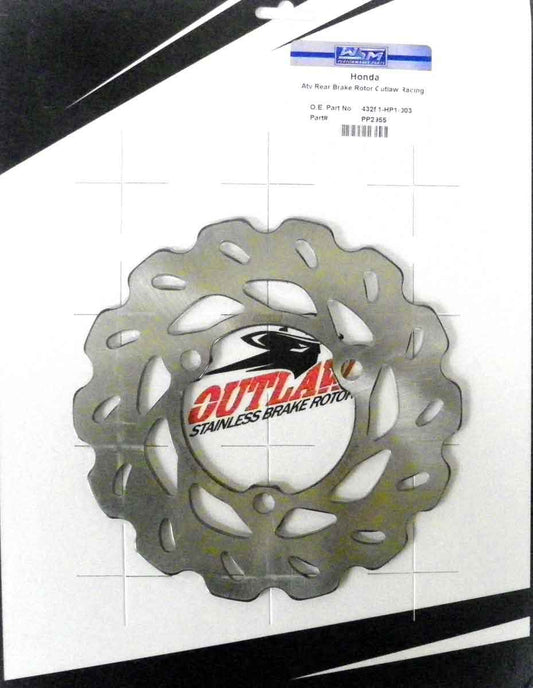 Brake Rotor, Rear Honda 450 TRX 04-14 OEM# 43251-HP1-003