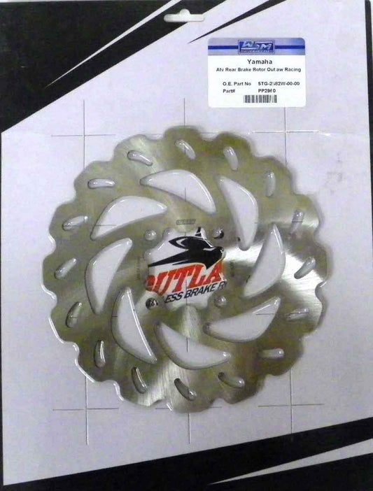 Brake Rotor, Rear Yamaha  350 / 450 Raptor / YFZ 04-13 OEM# 5TG-2582W-00-00