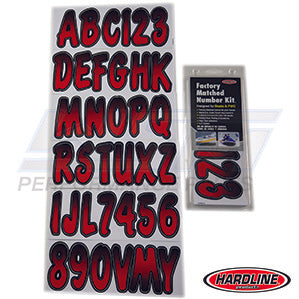 ID Sticker Kit Red / Black