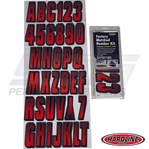 ID Sticker Kit Red / Black