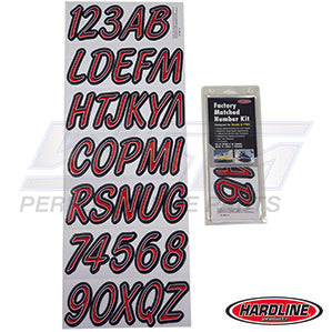 ID Sticker Kit Red / Black