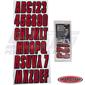 ID Sticker Kit Red / Black